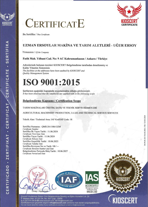  İSO 9001:2015